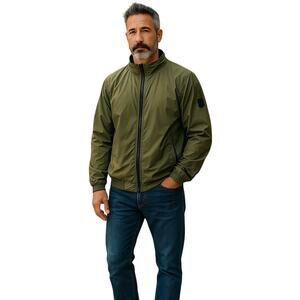 FJ FootJoy DryJoys Tour Collection Rain Full Zip Green Black Branded Size XXL